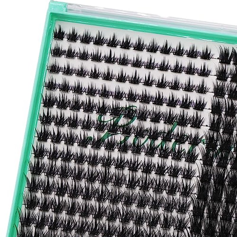 Bodermincer XXXL Tray 336PCS D Curl Cluster Lashes 10-12-14-16mm Mixed Length DIY Eyelashes Extension at Home (M01+M02 Mixed Length D Curl)