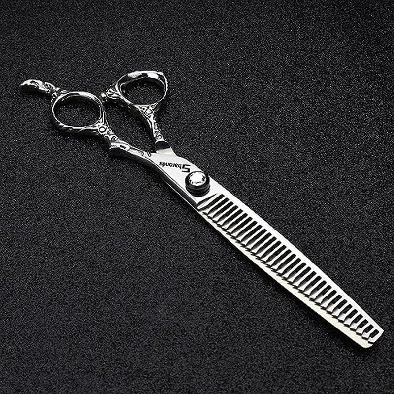 6/7/8 Inch Professional Hair Clippers, Japan 440C Cobalt Alloy Hair Clippers, Hair Clipper for Weight Loss (7 Inch Thin Scissors-AA)