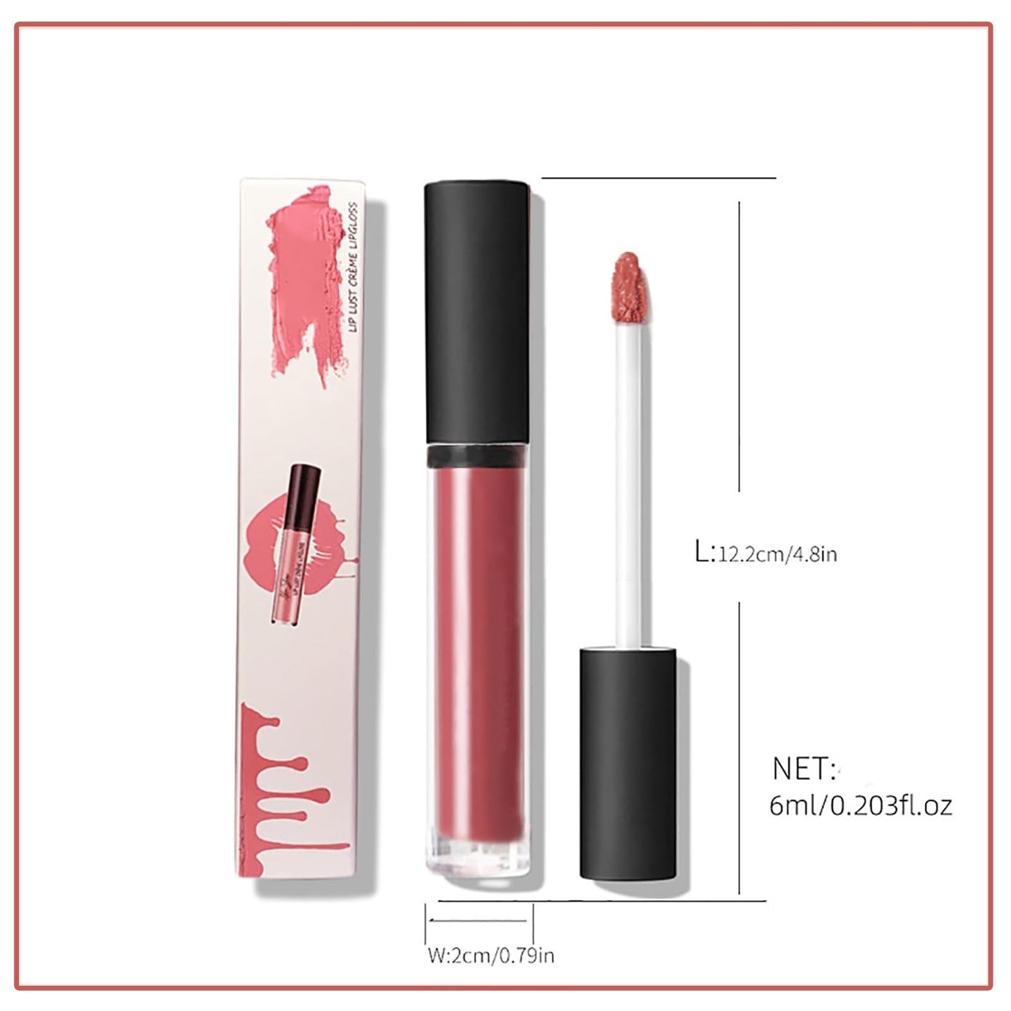 Lassi Lips Staining Lip Oil, Hailnrothwad 12 Colors Cream Texture Lipstick, Non-stick to Cup Non-fading Long Lasting Moisturizing (#5,#6,#7,#8)