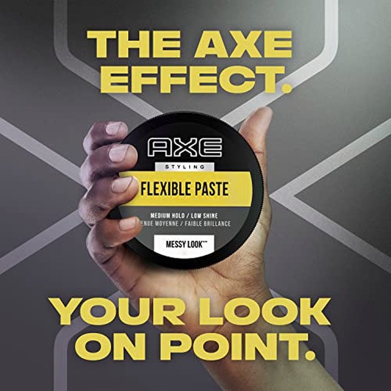 AXE Styling Flexible Hair Paste Urban Messy Look for An Instant Texture Boost Hair Styling Made Easy 2.64 oz,(Pack of 4)