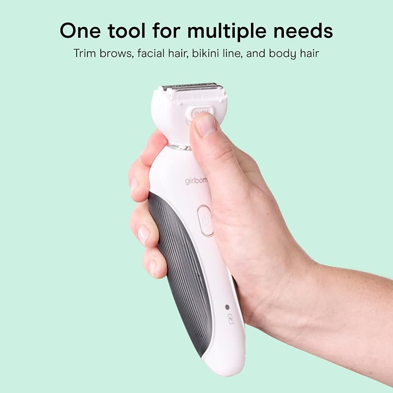 All-in-One Shave & Trim System for Women – Cordless Face & Body shaver, 75-Minute Runtime