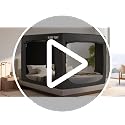 Queen Bed Tent Canopy for Kid & Adult Indoor Privacy Blackout - Black Variation