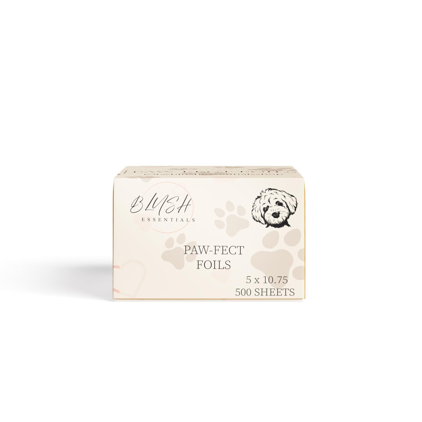 Paw-Fect Foils Hair Salon Pop Up Foils, Aluminum Foil Sheets for Highlighting and Coloring, Salon Hair Foils, 5"x10.75", 500 Foil Sheets