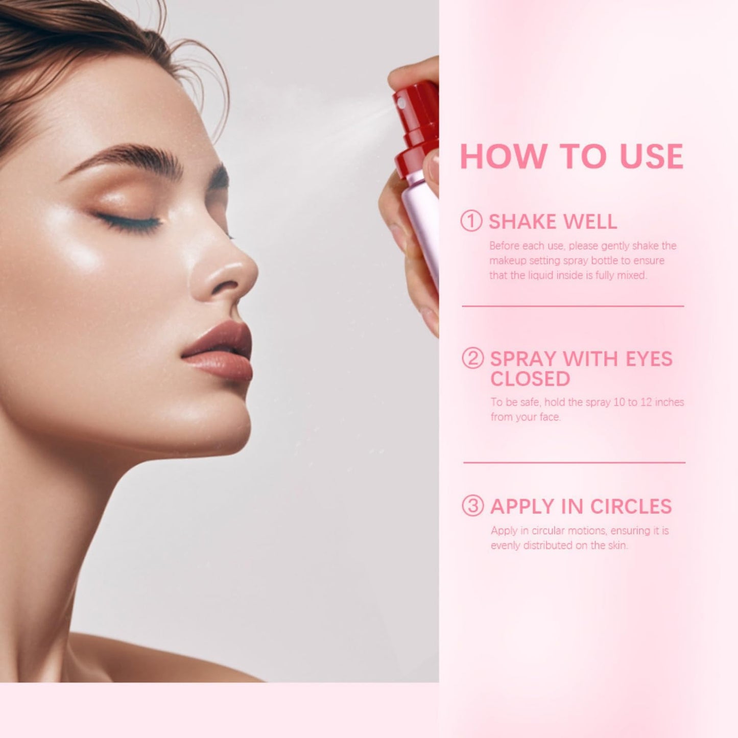 Powder Melt Glass Setting Spray, Ultra-Smooth Finish- Size, Hydrating Makeup Setting Spray for Radiant, Glass-Skin Finish (1Pcs)