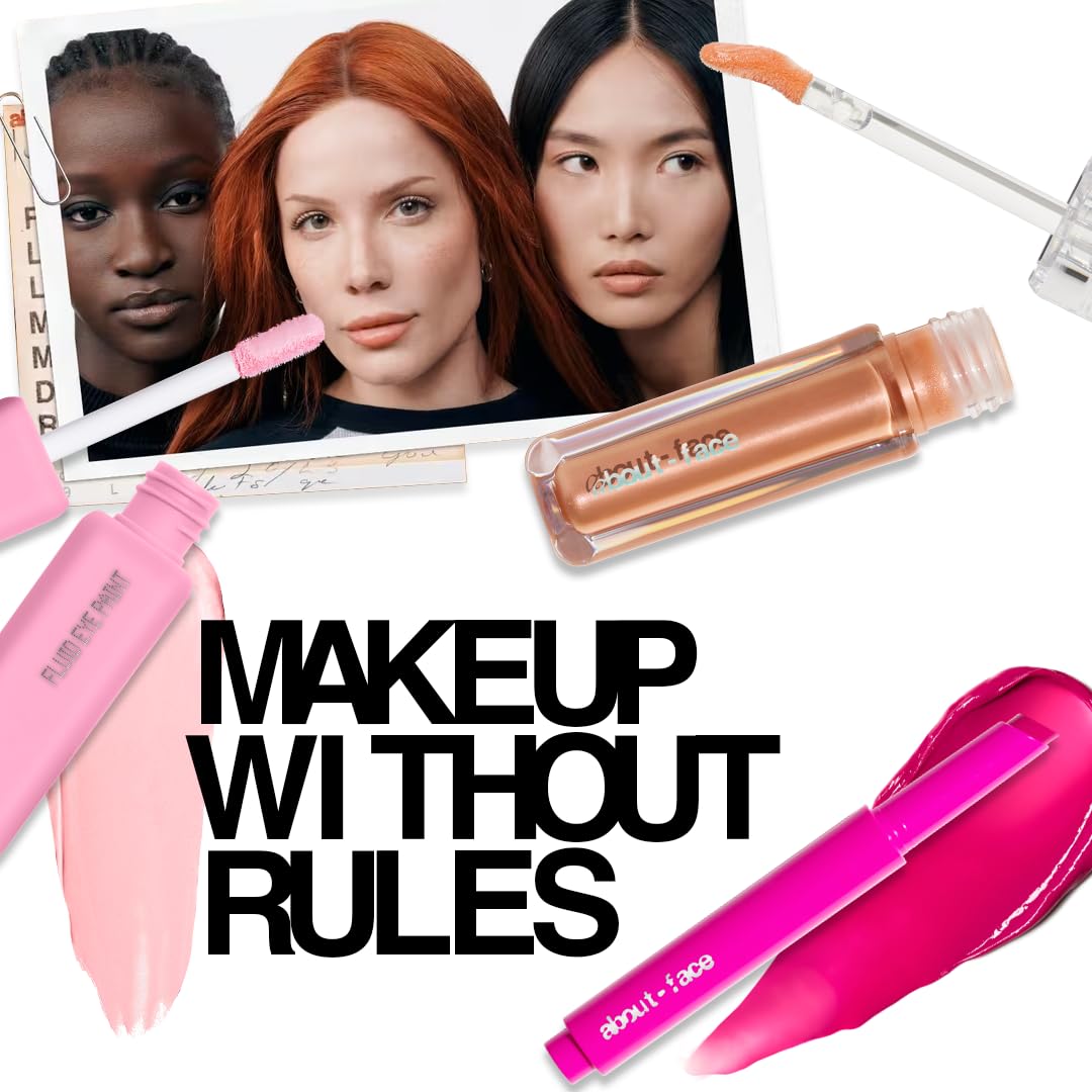 about-face Blush Rush Liquid Blush – Hydrating, Buildable Formula with Jojoba Oil, Hyaluronic Acid, and Squalane – Long-Lasting Dewy Finish – Vegan & Cruelty-Free (In the Dust – Rosy Mauve)