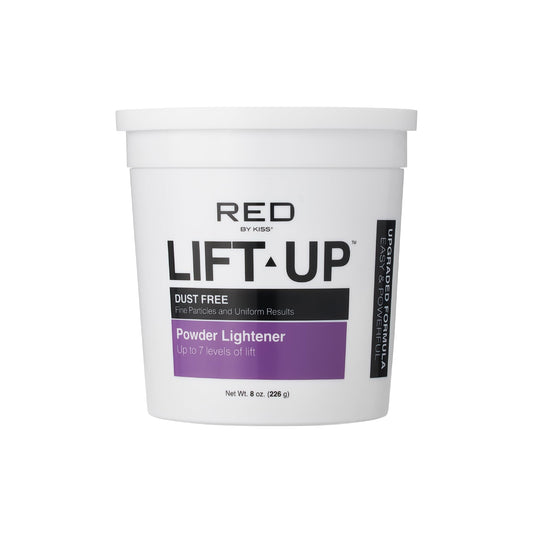 Red by Kiss Lift Up Hair Bleach Powder Lightener, Fine Particles for Easy Mixing & Application, Fast & Accurate Lifting to Levels 7-13, Collagen & Glucose Infused