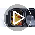 Triple Slow Cooker with Ceramic Nonstick Coating - 3 x 2.5 Quart Crock Pot with Locking Handles & Glass Lids