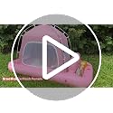Silver Spaceship Inflatable Toddler Travel Bed with Tent & Fast Pump