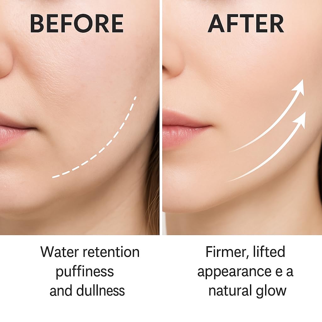 Lymphatic Contour Face Brush – Lymphatic Drainage Tool with Ergonomic Wooden Handle for Dry Brushing, Jawline Sculpting, Facial Massage, Puffiness Reduction & Fatigue Relief for Glowing Skin (1 pcs)