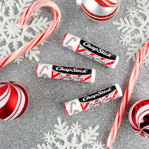 Holiday Lip Balm Set - Candy Cane, Sugar Cookie & Pumpkin Pie Flavors, 18 Sticks