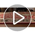 Red Floral Medallion Area Rug 5x7 - Stain & Fade Resistant Living Room Carpet