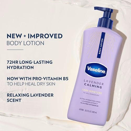 Vaseline Intensive Care Calm Healing Body Lotion 20.3 oz Pack of 3 for Dry Skin