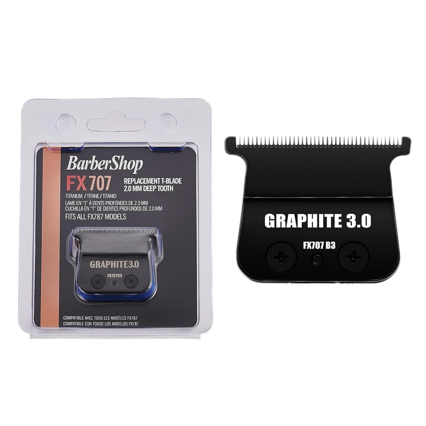 BaByliss PRO FX707Z Replacement Trimmer Blades for FX787 & FX726 - DLC 2.0 (1 Pc)