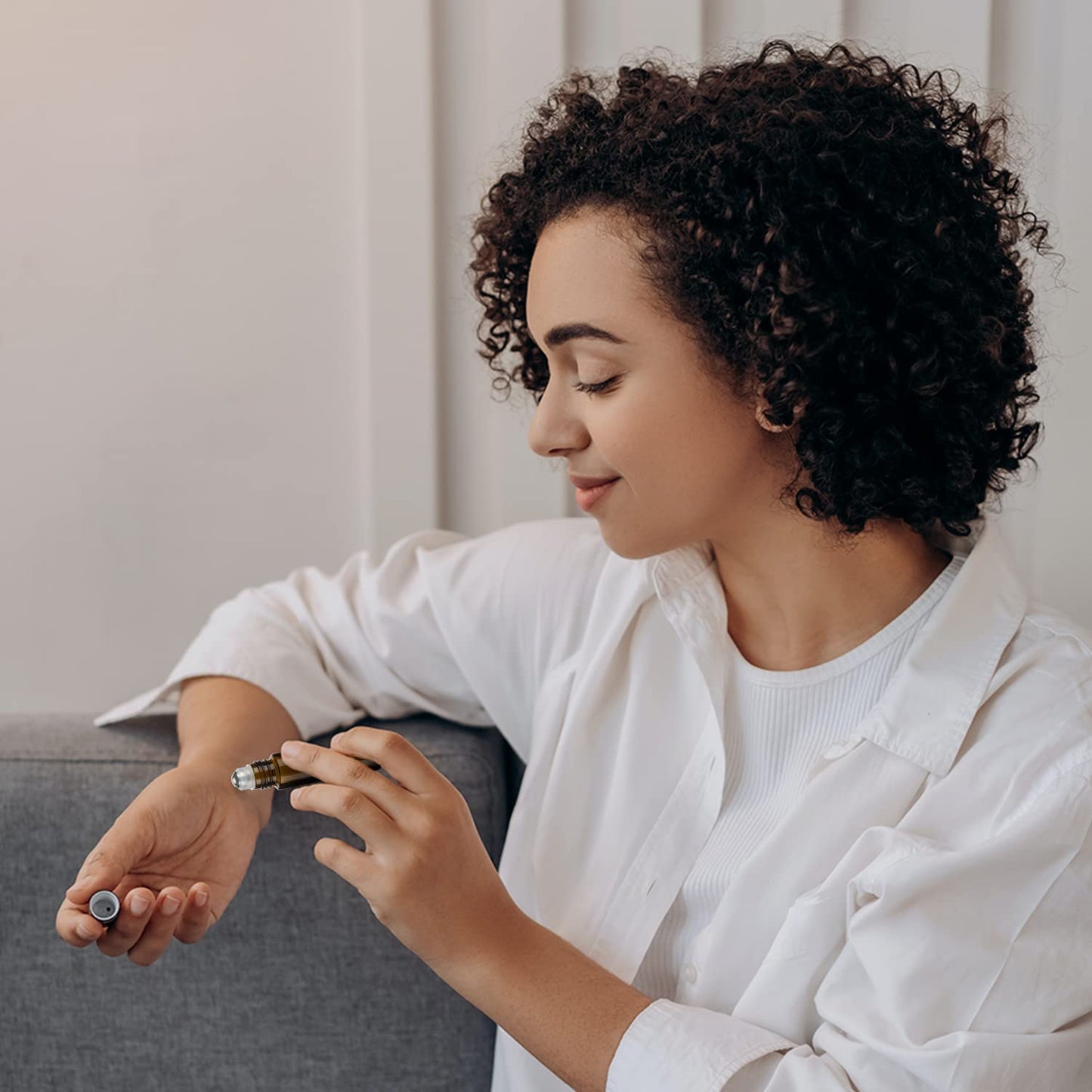 GIVITASOT 10ML Essential Oil Roller Bottles, 6 Pack Amber Oil Roller Bottles for Essential Oils, Roll on Bottle with Stainless Steel Balls(6 Labels, Opener, Funnel, Dropper Included)