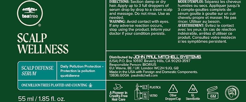 Tea Tree Scalp Serum - Pollution Protection & Hair Wellness 1.85 fl oz