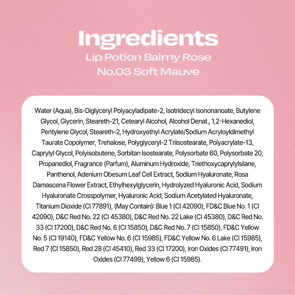 alternativestereo Lip Potion Balmy Rose | Creamy, Hydrating, Rosy Lip Tint with a Subtle Glow | 0.3 Oz (No.3 Soft Mauve)
