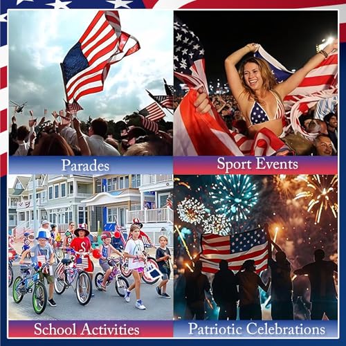 Patriotic Red White and Blue Body Glitter Stick, 4th of July Outfits for Women Kids, 4th of July Accessories,Hair Body Face Glitter Makeup, USA Flag Chunky Sequins Glitter for Independence Day