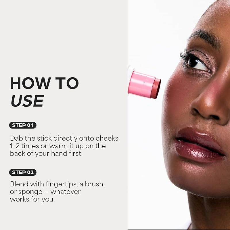 Every Cheek Blush Hydrating Blush Stick – Playful Rosie 0.23 Oz, 5 Colors - Variation Blush 02