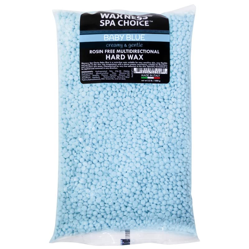 Rosin Free Multidirectional Baby Blue Wax for Hair Removal - 2.2 lb / 1 kg - Variation of THIS listing 35.2 Ounce