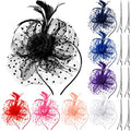 Fascinator Hats for Women Tea Party & Church - Classic Color, 8 Pack