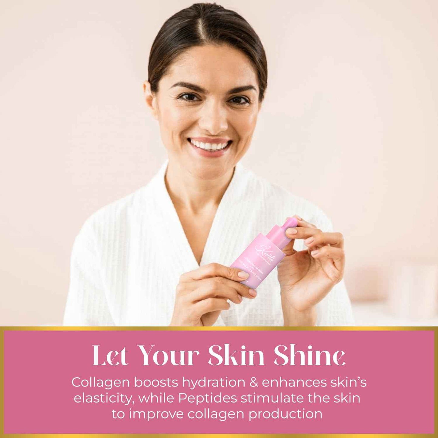 Collagen Peptide Serum for Face - Multi-Functional, Anti-Aging Facial Serum with Hyaluronic Acid and PolyVitamin for Radiant, Firmer, & Youthful Skin! | 1 Fl Oz