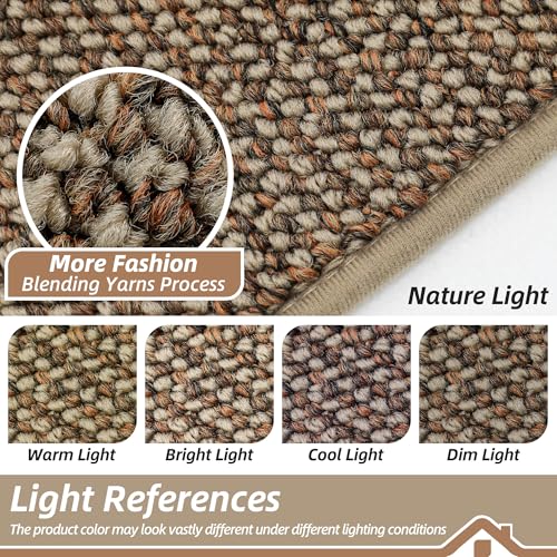 BEQHAUSE Taupe Kitchen Runner Rug 32x84 Inches Non-Slip Floor Mat