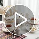 White Porcelain Royal Tea Set for 6 with Teapot Sugar Bowl & Strainer - 8 OZ Cups