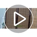 Brown 3-Panel Short Bamboo Room Divider Screen - Freestanding Privacy Partition