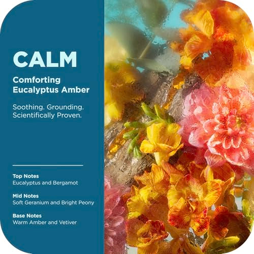OLLY Calm Body Lotion-Serum with Hyaluronic Acid, Adaptogens & Vitamin B3? Nourishing Cleanser for Skin Barrier Repair, Deep Hydration, Eucalyptus Amber Scent, 8oz