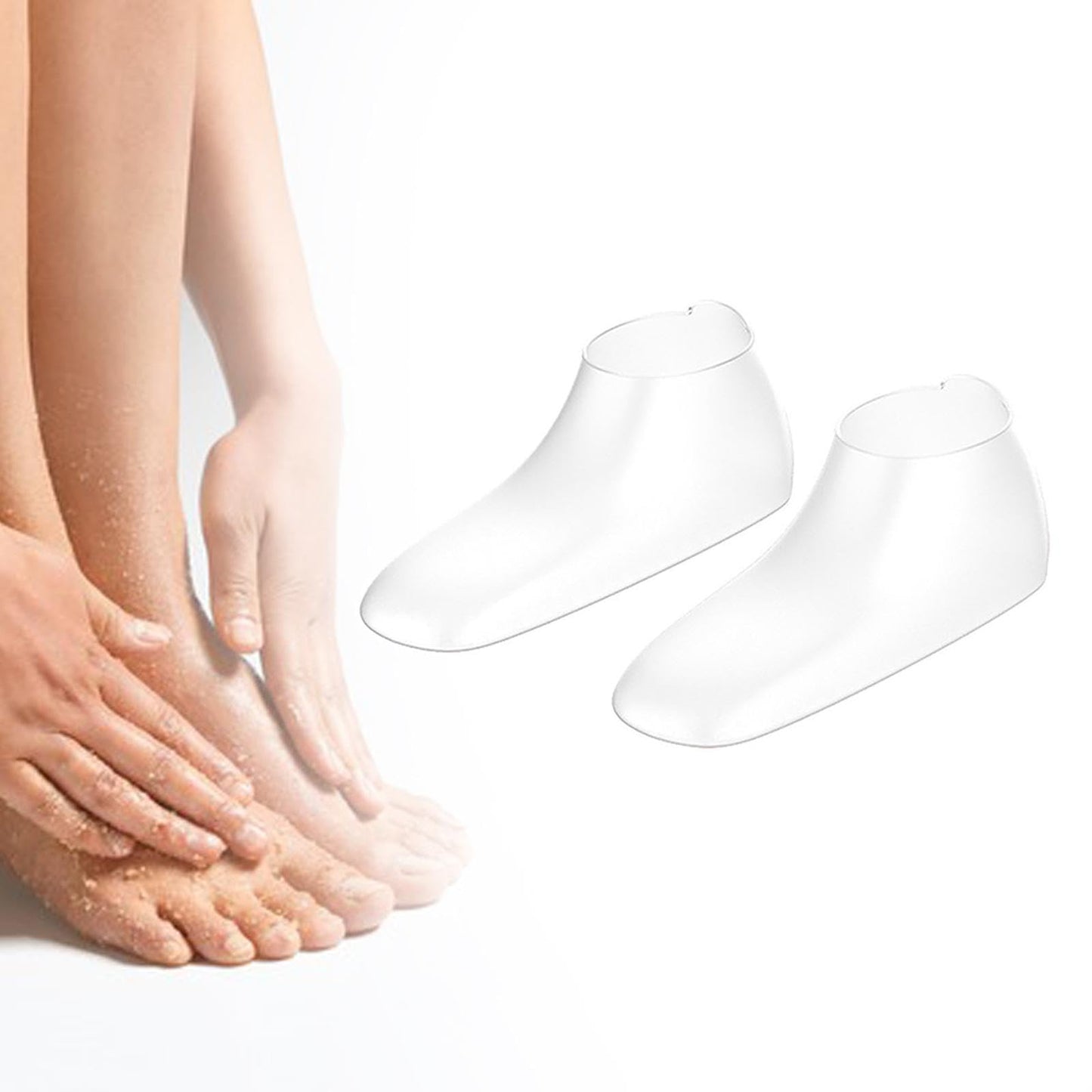 Generic Hydrating Silicone Socks for Women, Treatment, Clear