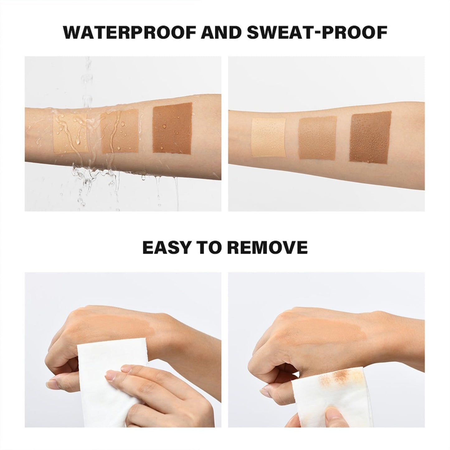 Leg Makeup Waterproof No Transfer,Leg Vein Cover Up Makeup with Brush,Body Scar Cover Up Tattoo Concealer for All Skin Tones (Medium)