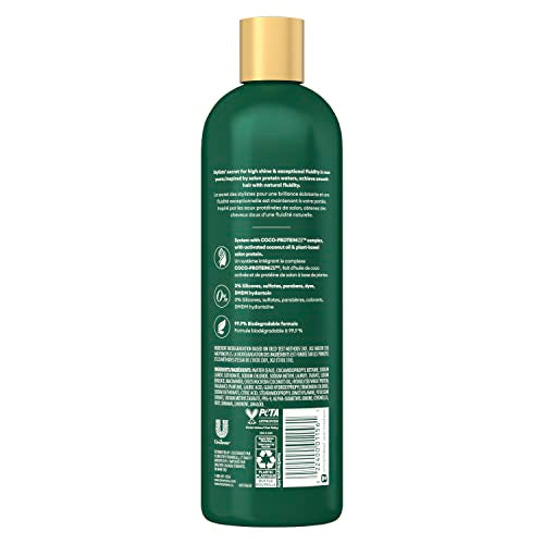 TRESemm? Cruelty-Free Pro Infusion Fluid Smooth Sulfate-Free Shampoo For Silky & Supple Hair Infused With Natural Coconut Droplets + Plant-Based Salon Protein + Niacinimide 16.5oz
