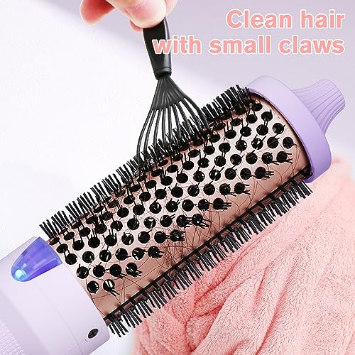 1.5 Inch Volumizing Heated Curling Brush for Hair - Purple