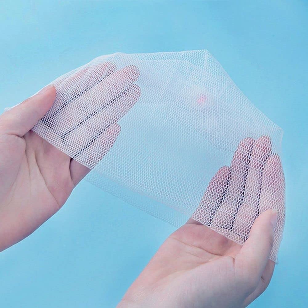 10Pcs Soap Foaming Net, Bath Washing Tools Massager Foaming Net Soft Brush Bubble Helper Mesh Nets Soap for Skin Care and Face Wash(2)