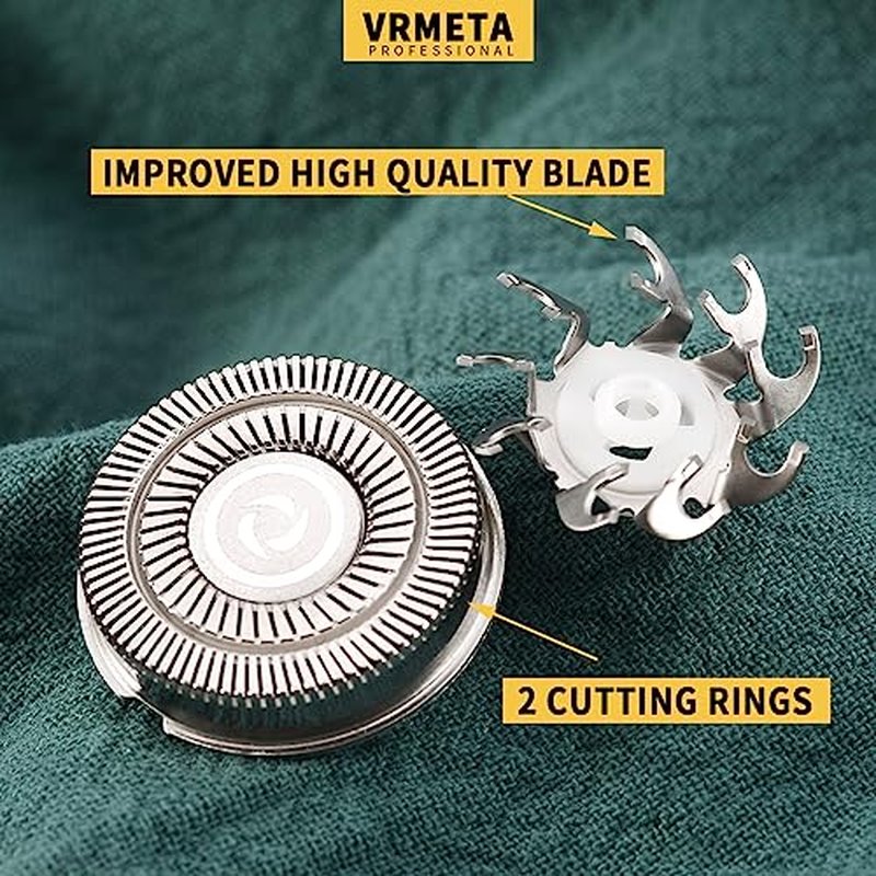 4 PCS Shaver Head Replacement Blades for Pitbull Carver PRO 4 Electric Razor Replacement head
