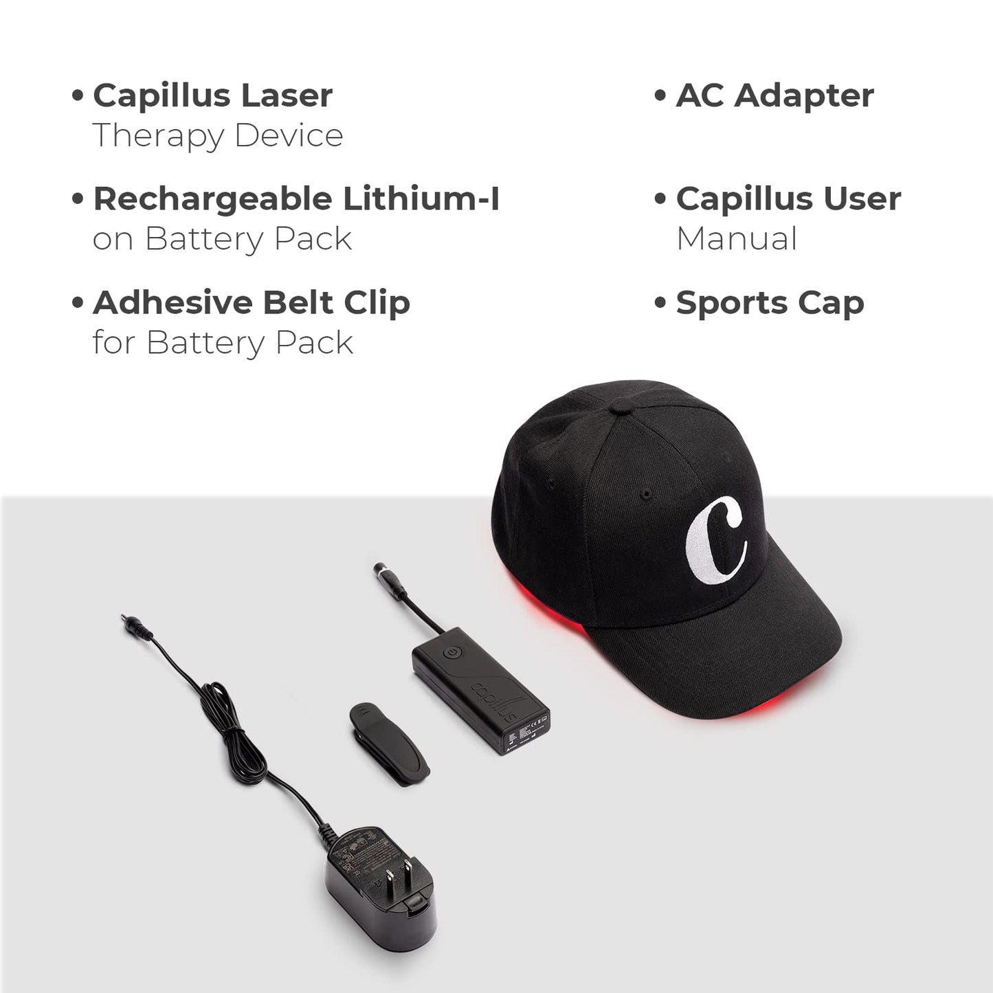 Capillus ONE Mobile Laser Therapy Cap for Hair Regrowth, With 112 Red Light Lasers for Laser Hair Growth, Red Light Hair Growth Hat