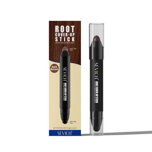 Sevich Root Cover Up Stick - Instant Grey Hair Coverage Touch Up, Root Touch Up Hair Color, Natural Concealer for Hairline, Roots & Sides for Women & Men, Plant-based,48H Makeup Lasting,Dark Brown
