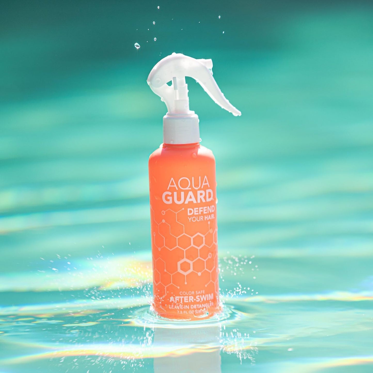 AQUA GUARD After-Swim UV Leave-In Detangler - Protects Hair From the Sun for Smooth, Silky Feel - Paraben & Gluten Free, Vegan, Color Safe, Leaping Bunny Certified