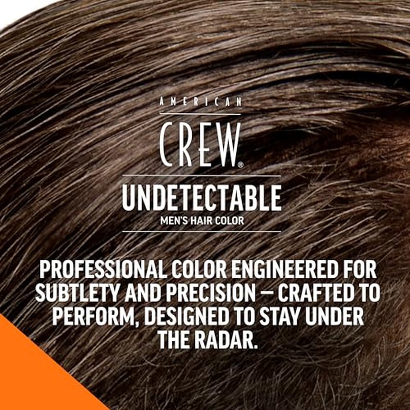 American Crew Undetectable Men's Hair Color |Light Medium Brown Demi-Permanent Hair Dye | Natural-Looking Gray Coverage for Men, 005 Light Medium Brown, 1 pack