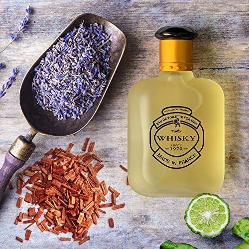 Evaflor Whisky for Men Eau de Toilette - Elegant Aromatic Fragrance with Pineapple, Lavender & Sandalwood - 3.4 Fl Oz