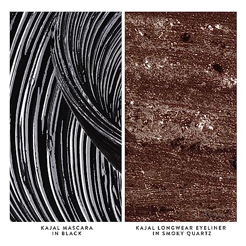 LAURA GELLER NEW YORK Bold Beauty Kajal Duo: Kajal Longwear Kohl Eyeliner Pencil, Smoky Quartz + Kajal Longwear Black Mascara