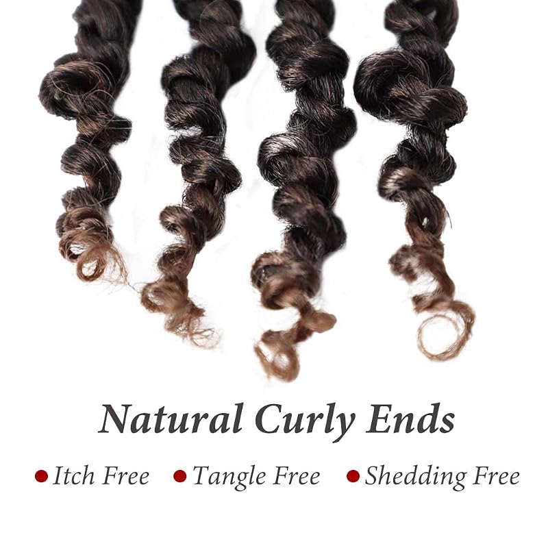 Passion Twist Crochet Hair 6 Inch – 9 Packs, Pre-Looped Short Crochet Braids, T30
