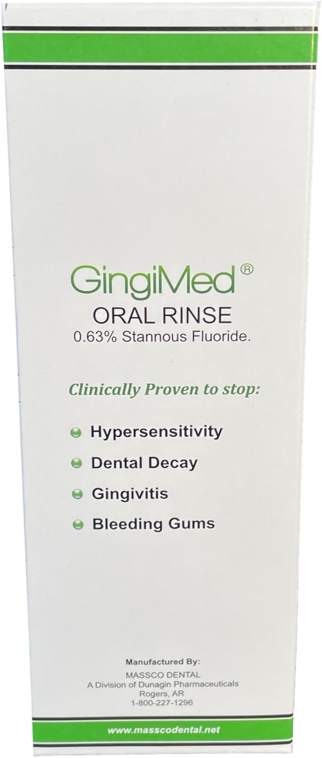 Stannous Fluoride Dental Rinse 0.63% - Mint Flavor, 10 oz for Tooth Decay & Sensitivity