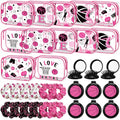Pink Basketball Makeup Bag Set with Brushes and Hair Scrunchies - 36 Pcs