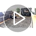 Lahome 8x10 Green Floral Washable Rug - Boho Vintage Style for Living Room