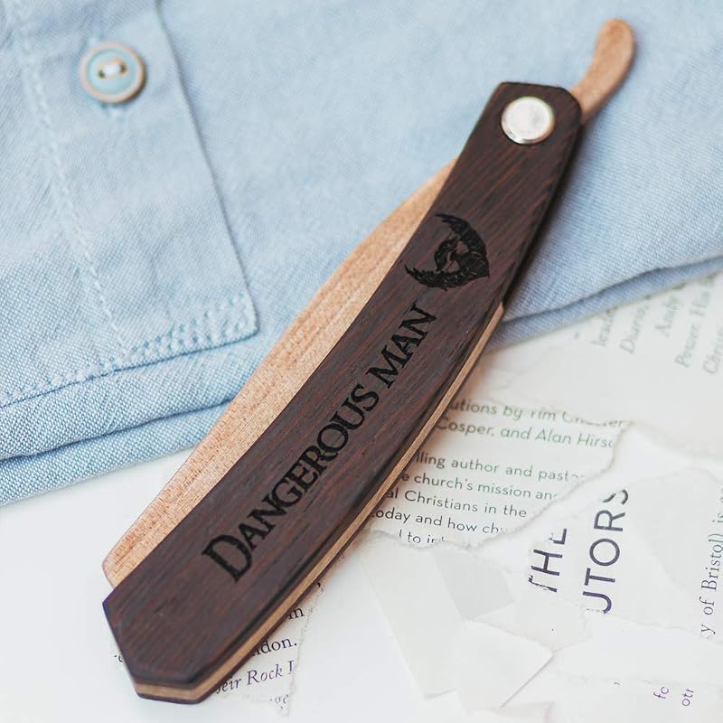 Wood Folding Beard Comb for Men – walnut pocket grooming accessory