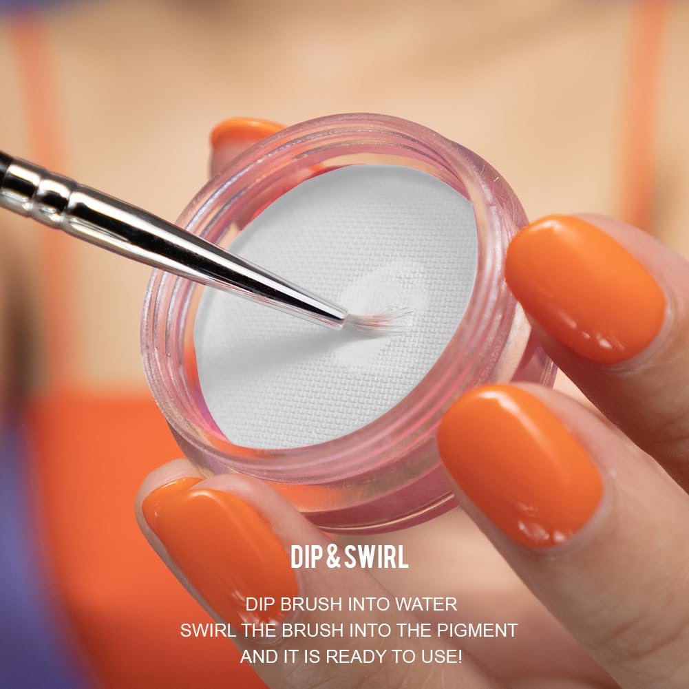 -Water Activated Eyeliner -Wet Liner Makeup - Smudge Proof Face Body Paint - Skin Safe & Child Friendly - “TruLuv” Red -10g/container
