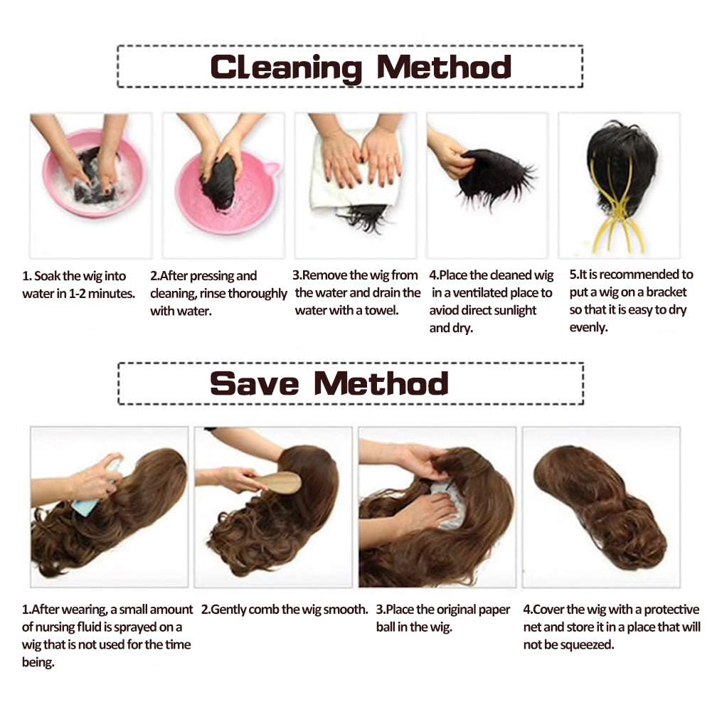 Baruisi Long Red Black Wig Silky Straight Synthetic Heat Resistant Side Bangs Halloween Costume Hair Wigs for Women