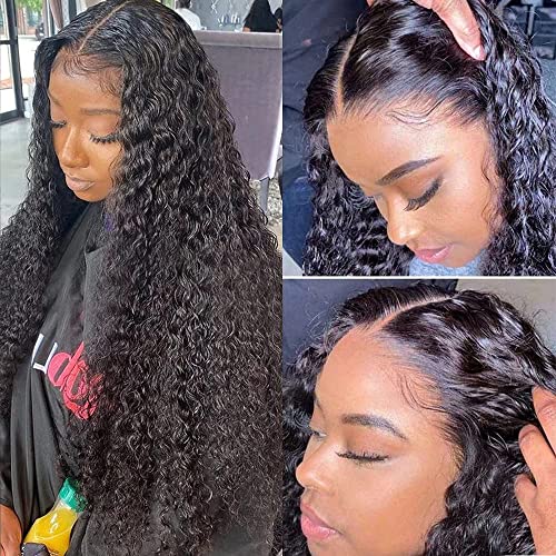 14 Inch Water Wave Lace Closure Human Hair Natural Black 18A Grade Remy Brazilian Virgin Wet & Wavy