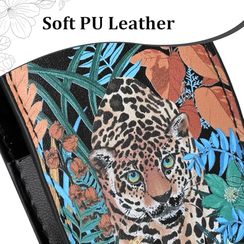 Personalized Tweezers Set for Women Facial Hair in Floral Travel Case, Small Self Care Thoughtful Easter Basket Stuffers Gifts for Her Friend, Eyebrow Ingrown Hair Splinter Removal Grooming Kit Tiger